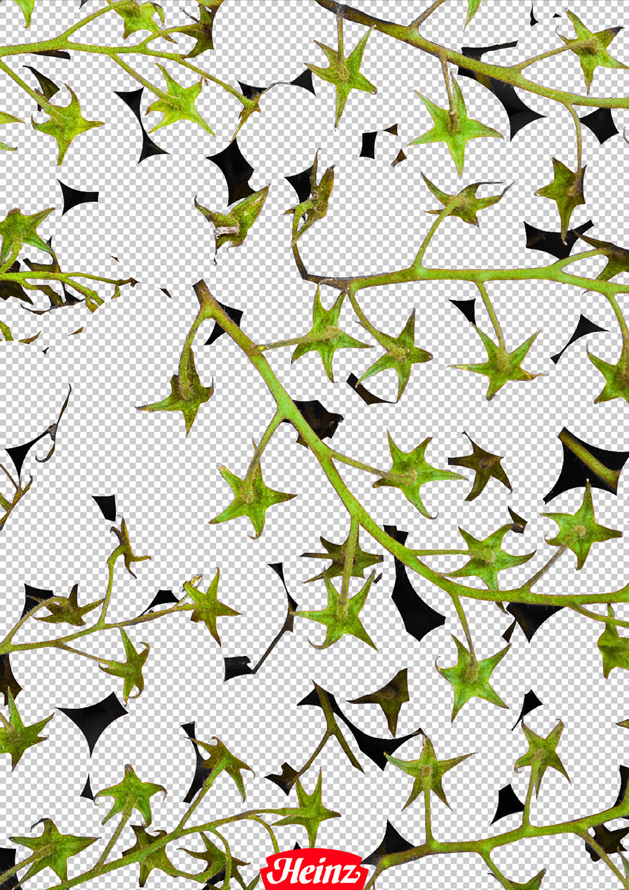 Серия рекламных плакатов кетчупа Heinz.