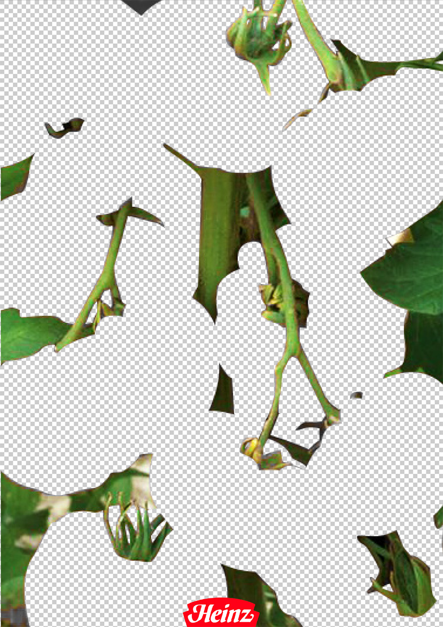 Серия рекламных плакатов кетчупа Heinz.