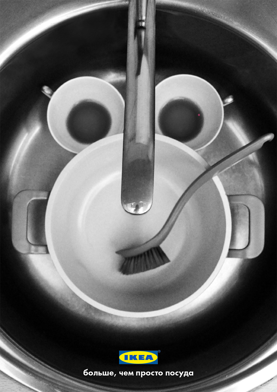 Серия рекламных плакатов IKEA.