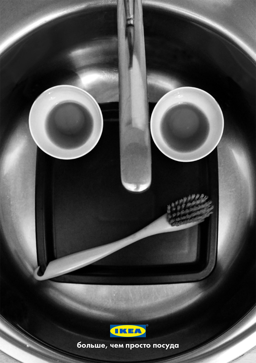 Серия рекламных плакатов IKEA.