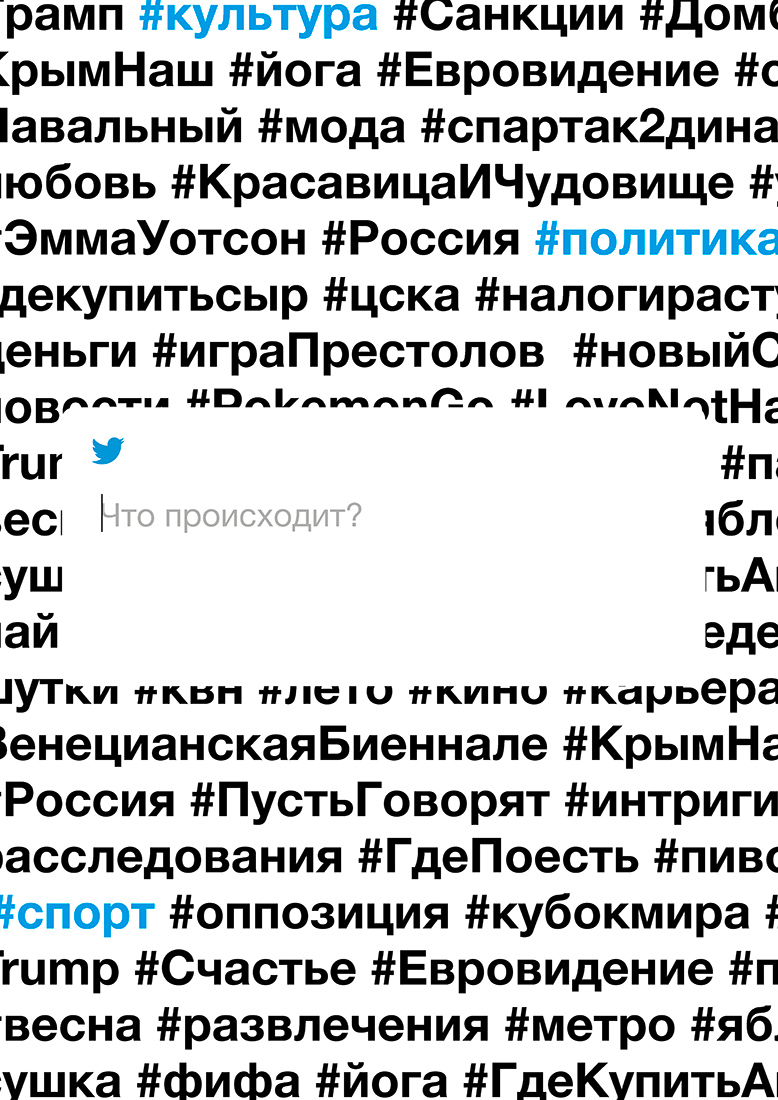 Серия рекламных плакатов Twitter.