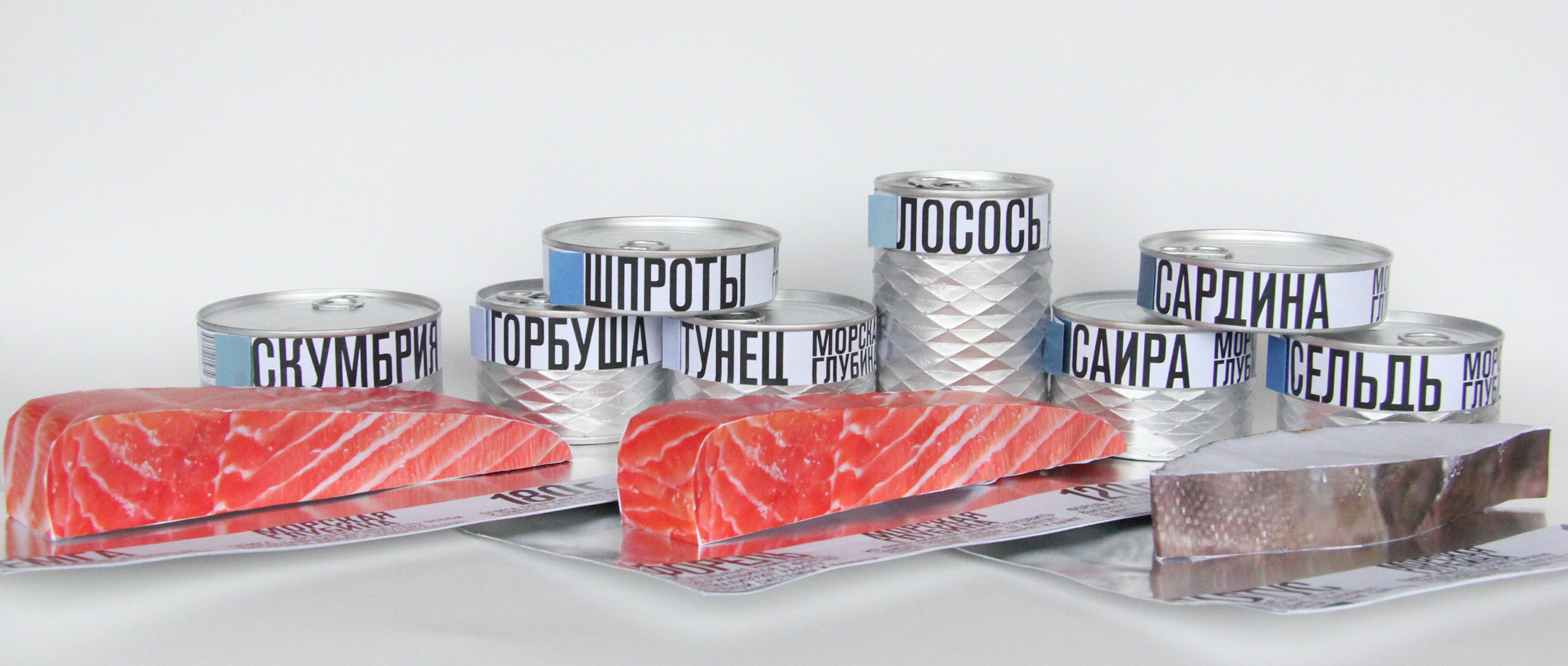 Проект упаковки рыбы «Морская глубина».