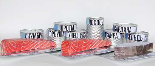 Проект упаковки рыбы «Морская глубина».