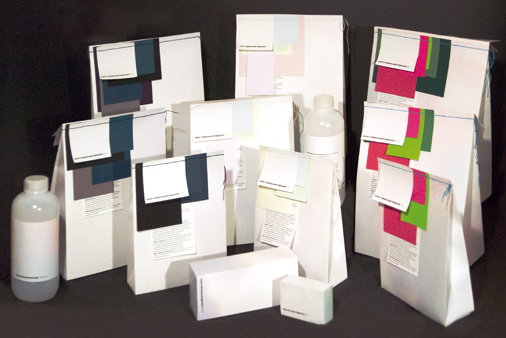 Проект упаковки стильного порошка «Силк».