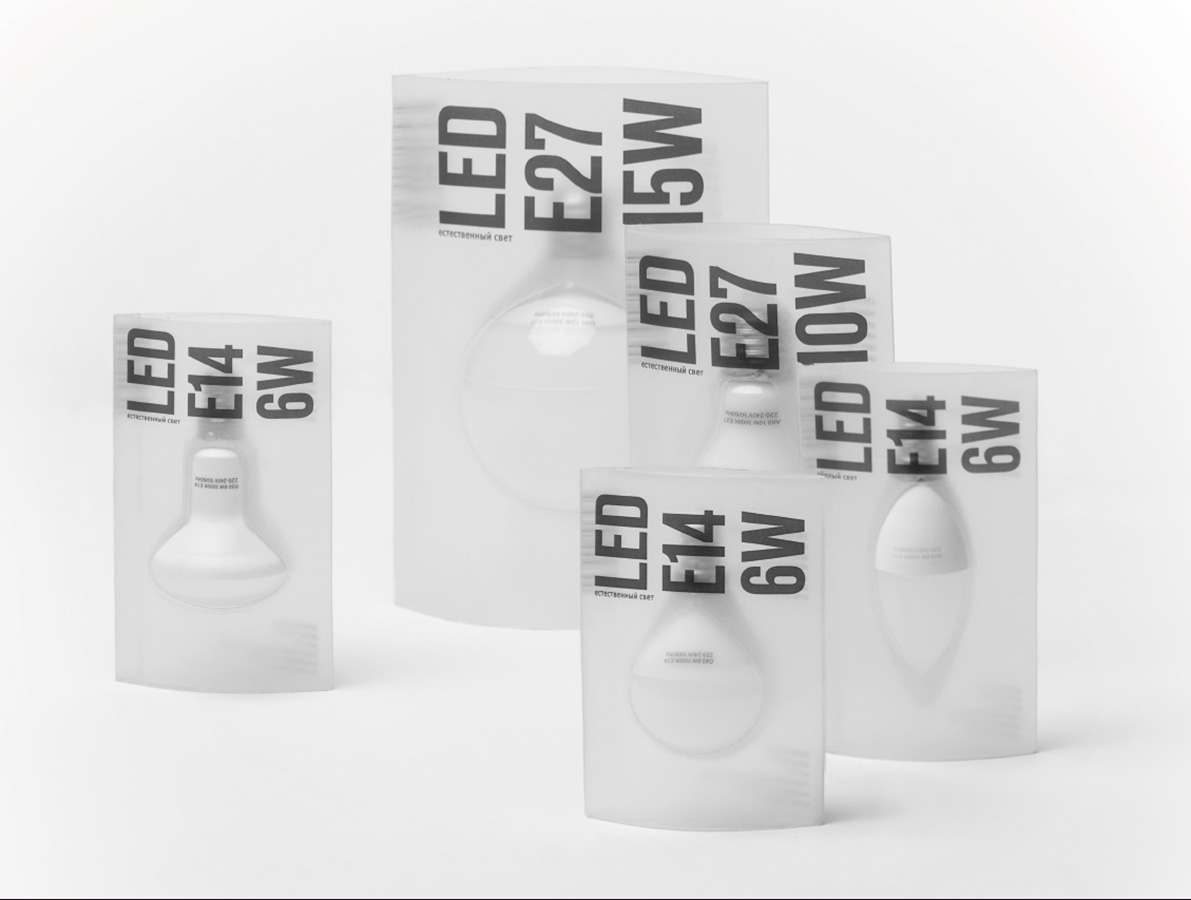 Проект упаковки светодиодных ламп.