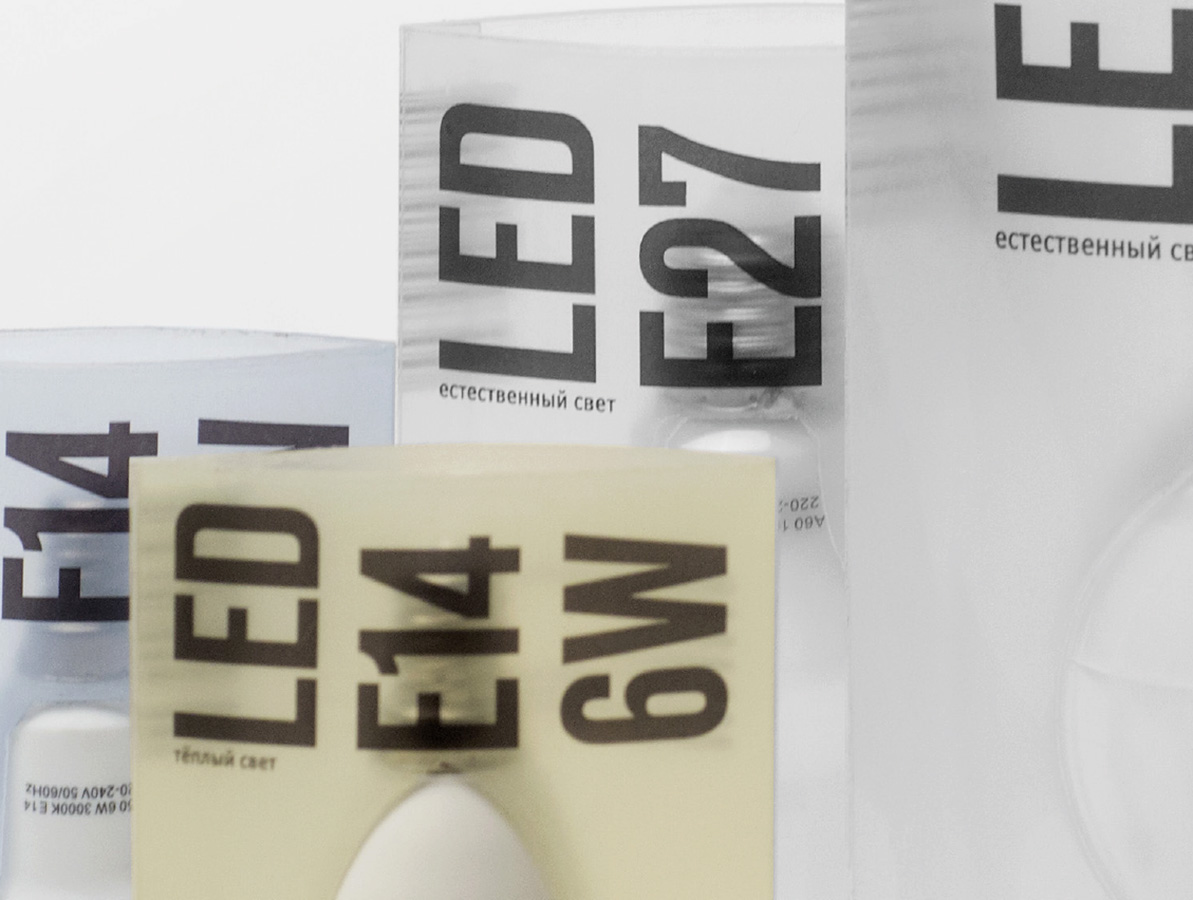 Проект упаковки светодиодных ламп.