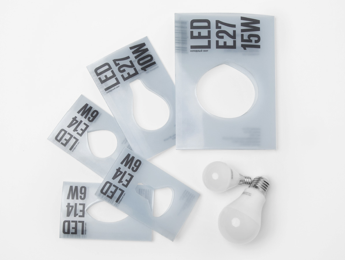 Проект упаковки светодиодных ламп.