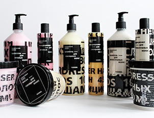 Проект упаковки средств для ухода за волосами «Hairdresser hands».