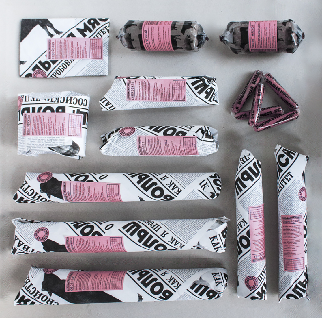 Проект упаковки мясной продукции «Большая Мясницкая».