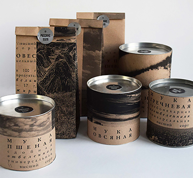 Проект упаковки муки «Русское поле».