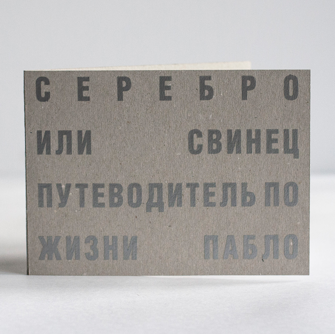 Буклет «Путеводитель по жизни Пабло».