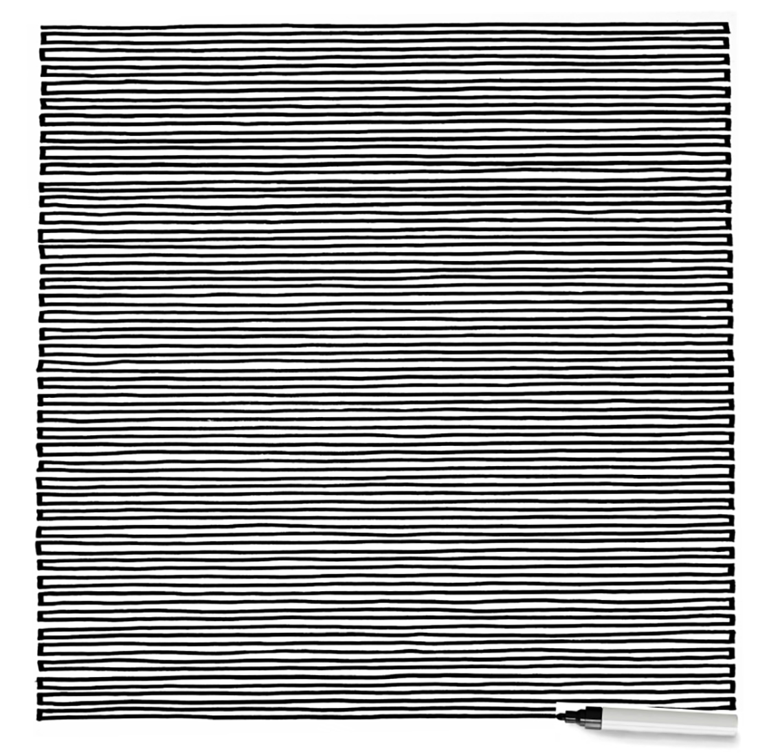 Визуальное исследование объекта: фломастер.