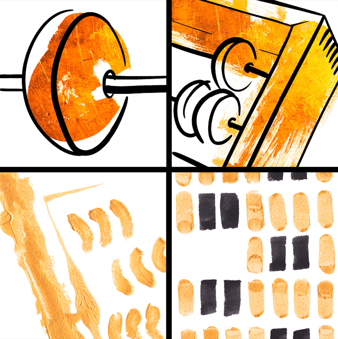 Визуальное исследование объекта: счёты.