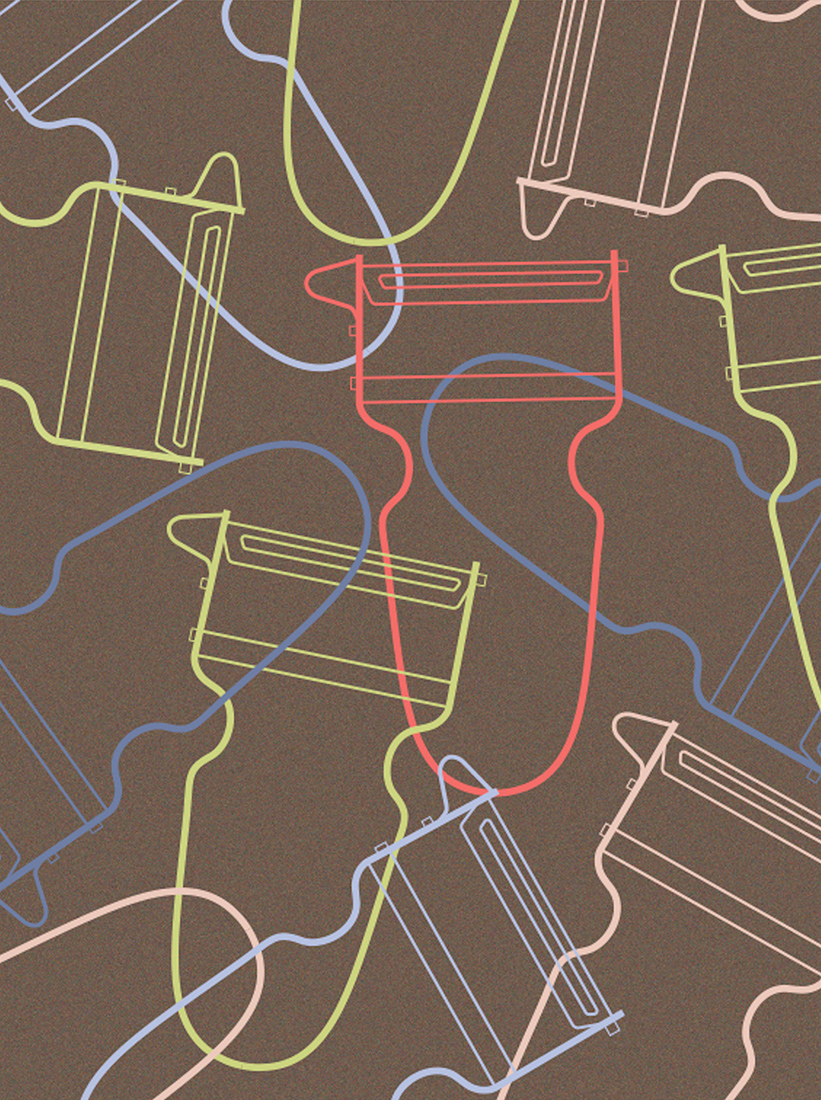 Визуальное исследование объекта: овощечистка.