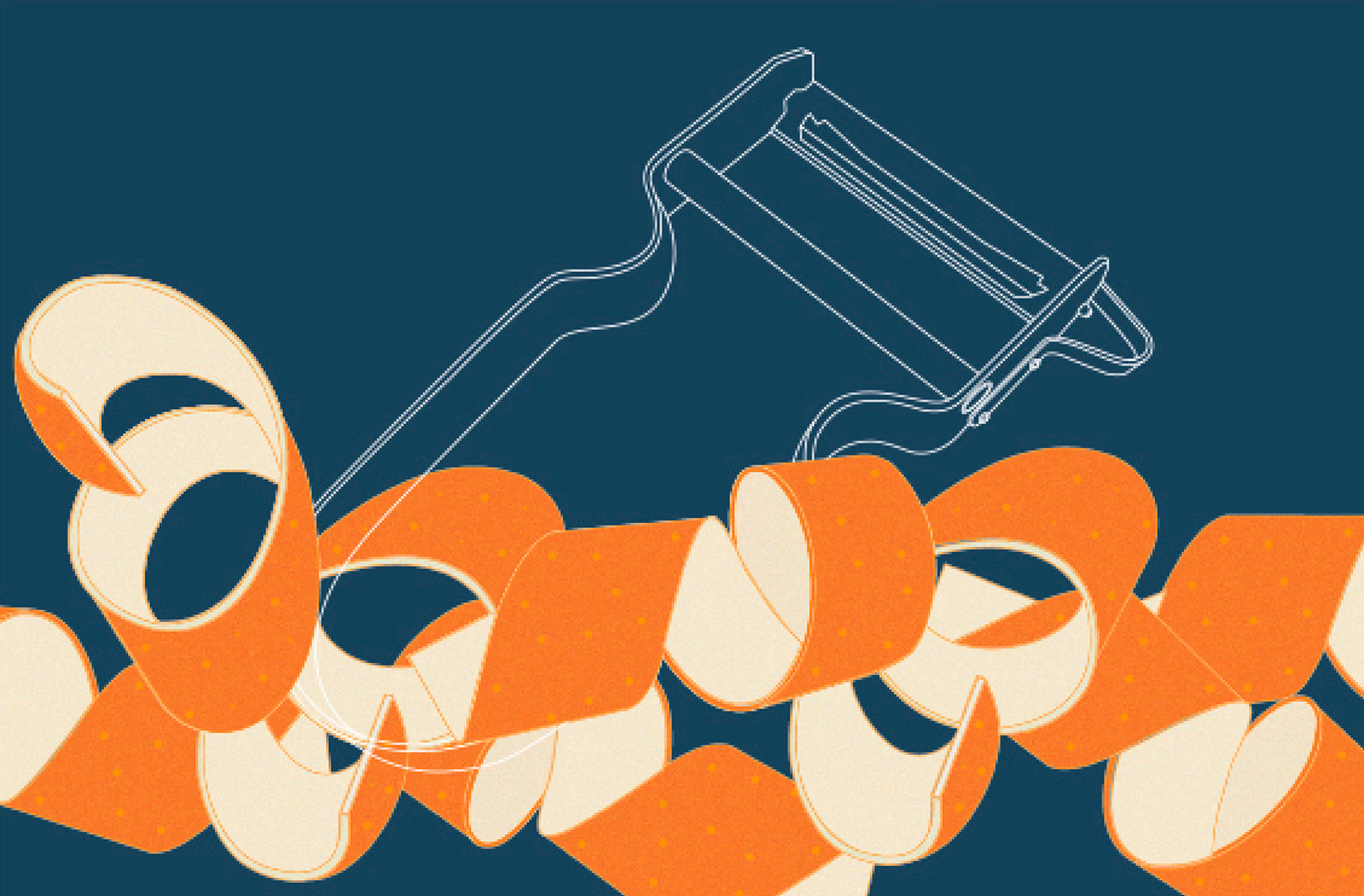 Визуальное исследование объекта: овощечистка.