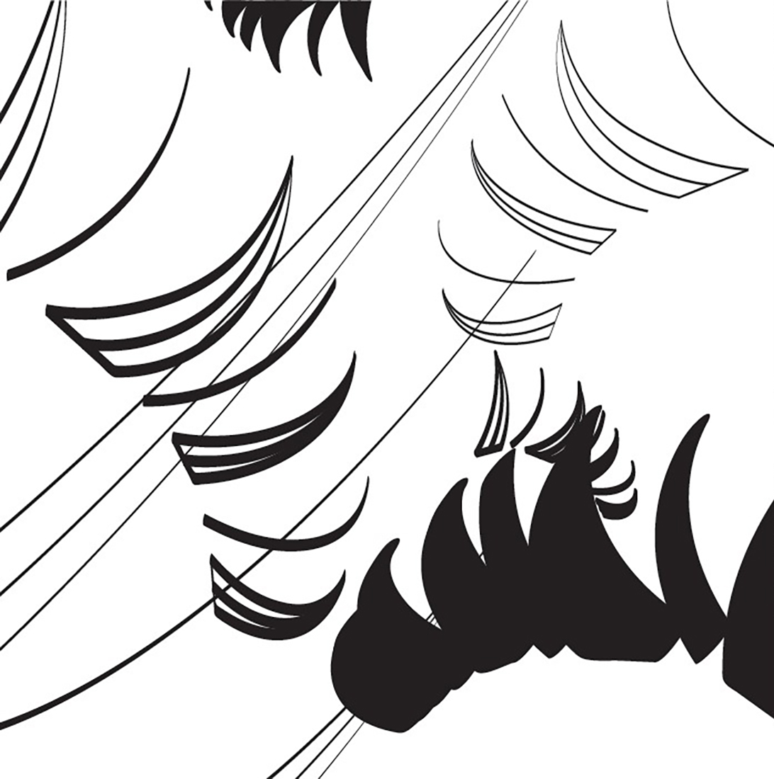 Визуальное исследование объекта: тушь.