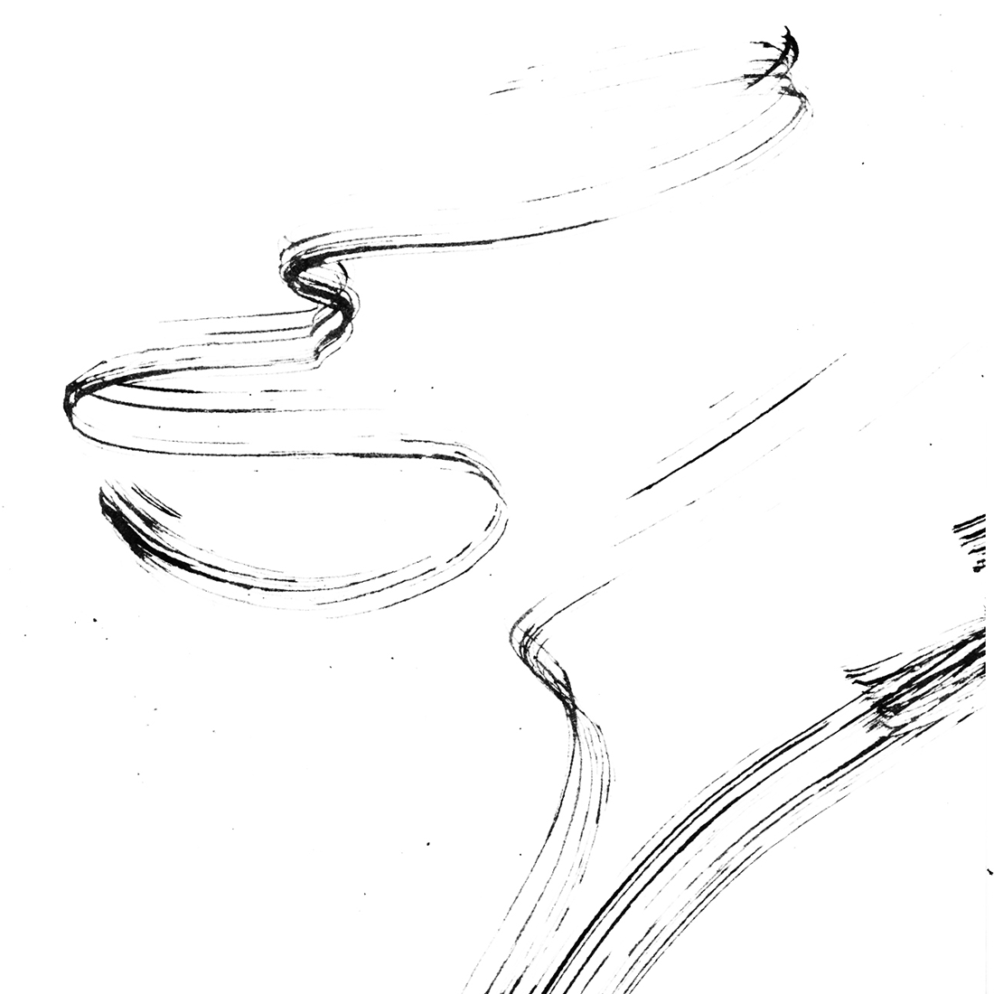 Визуальное исследование объекта: тушь.