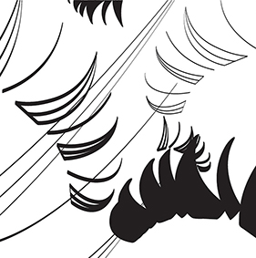 Визуальное исследование объекта: тушь.