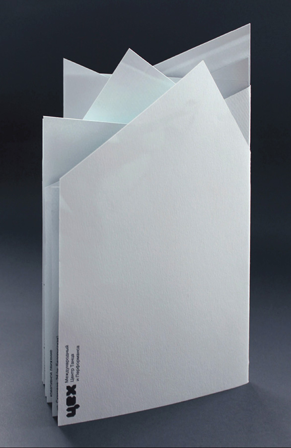 Буклет международного центра танца и перформанса «Цех».